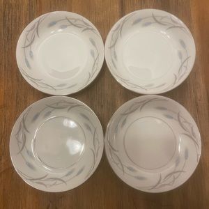 Vintage Valmont China Royal Wheat Dessert Sauce Bowls Set of 4